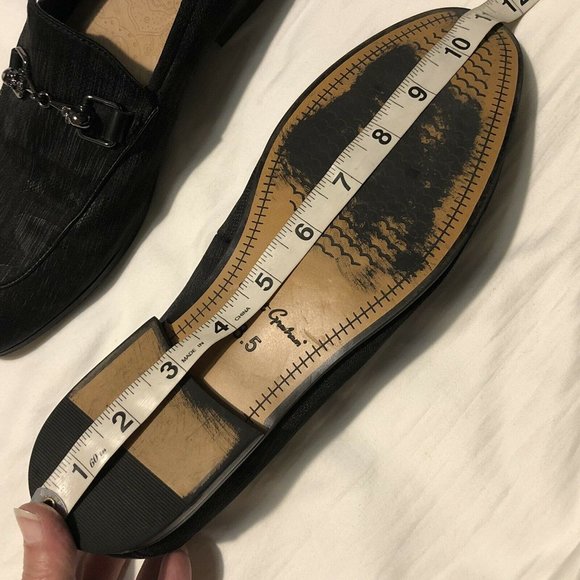 Robert Graham Mens Shoes Geometric Black Satin Horsebit Sculls Loafers Size 8.5M - Picture 9 of 12